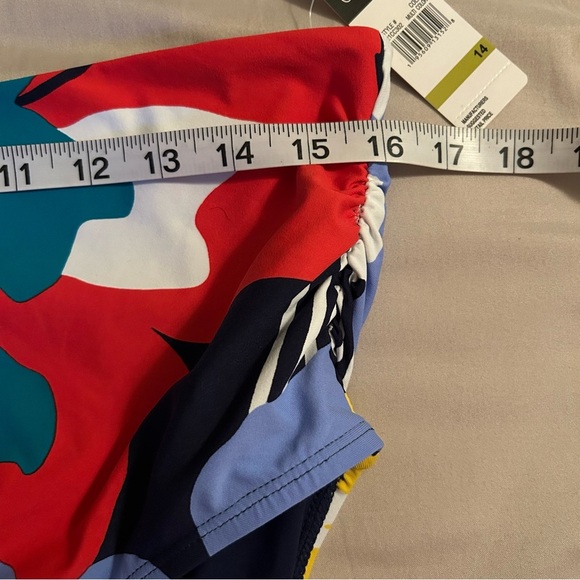 Cole Of California 2 Piece Bikini High Cut Bottom Twist Underwire Top Womens 14 - Picture 4 of 13